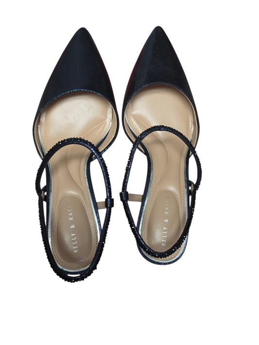 Blue Shimmer Slingback Dress Shoes - Kelly & Katie