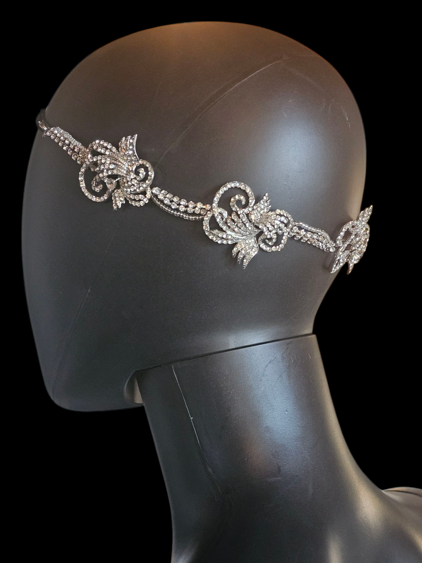 Crystal Swirl Hair Wreath