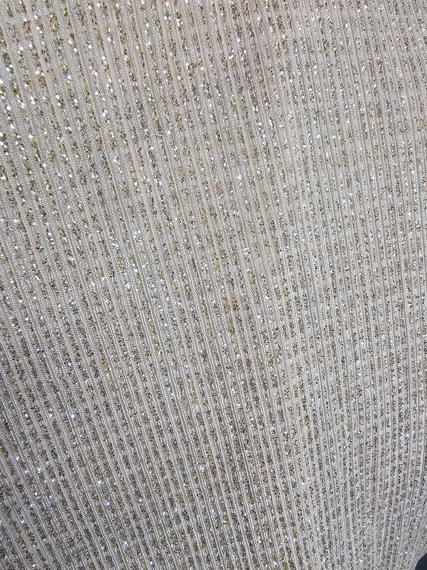 Gold Glitter W/Jacket Scoop Neck Jacket Detail - R & M Richards