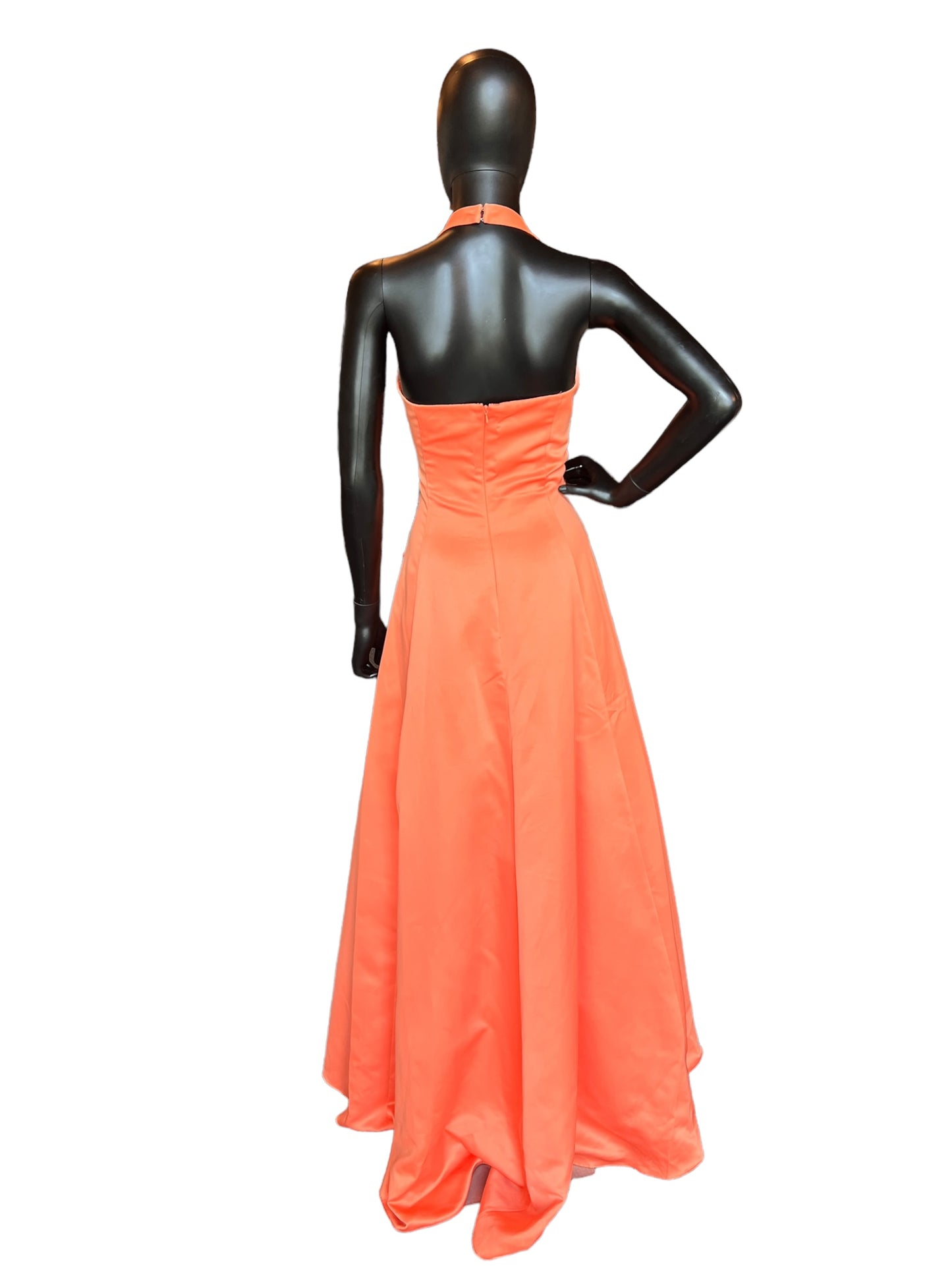 Sherbet Prom Halter Formal Dress