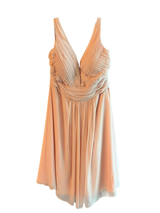 Blush Pink Chiffon Short Party Dress