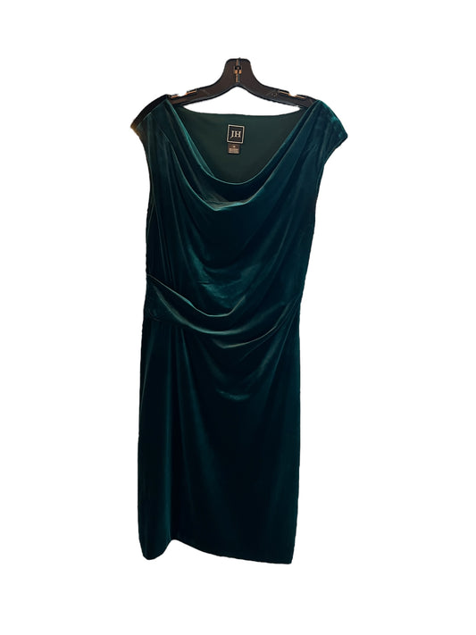 Forest Green Velvet Drape Cocktail Dress - NWT