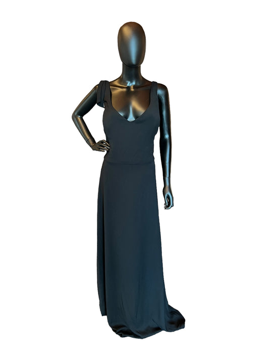 Black Crepe Full Length Formal Gown - Hayley Paige