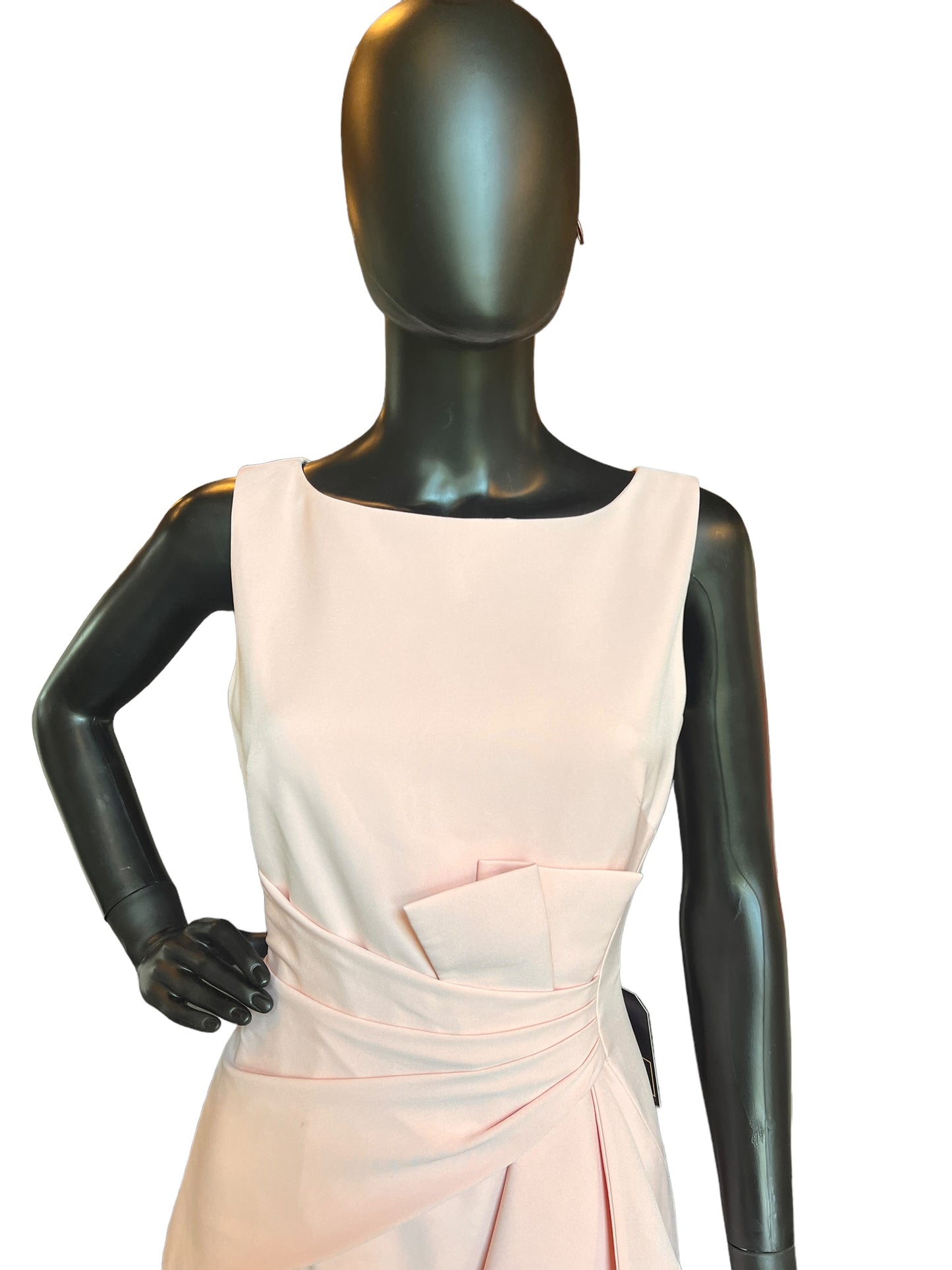 Pink Ruched Sheath Dress