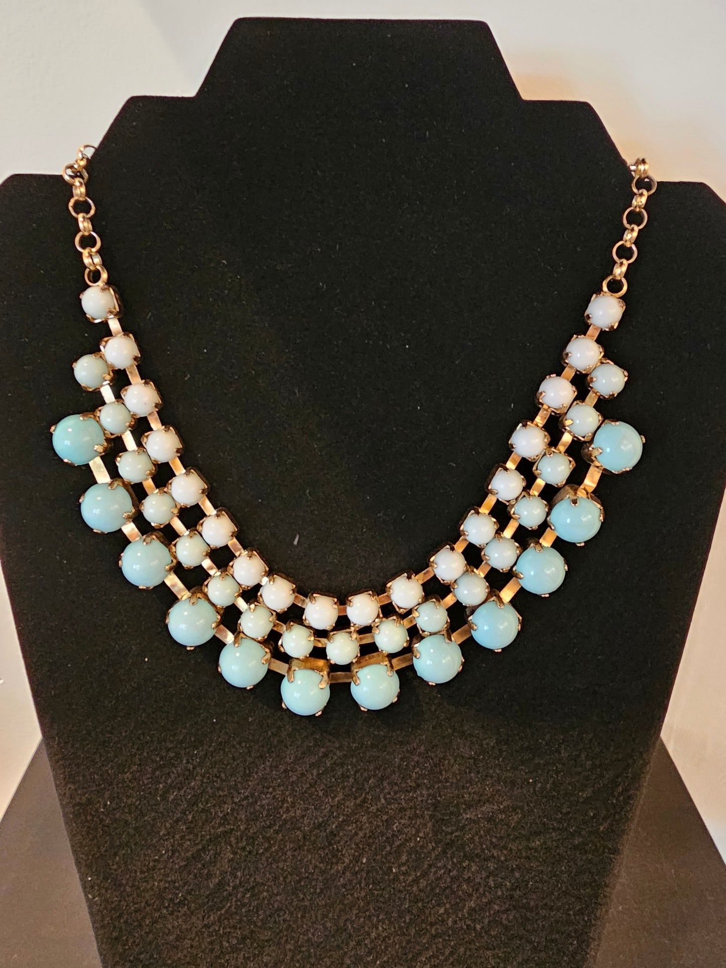 Vintage Turquoise Ombre Gold Setting