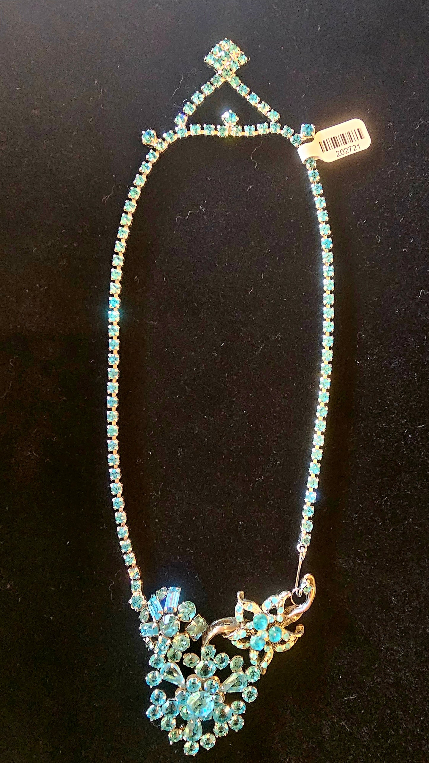 Vintage Light Blue Rhinestone - Two Way