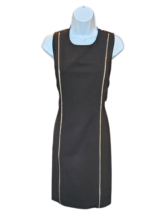 Black Zipper Sheath Dress - Calvin Klein