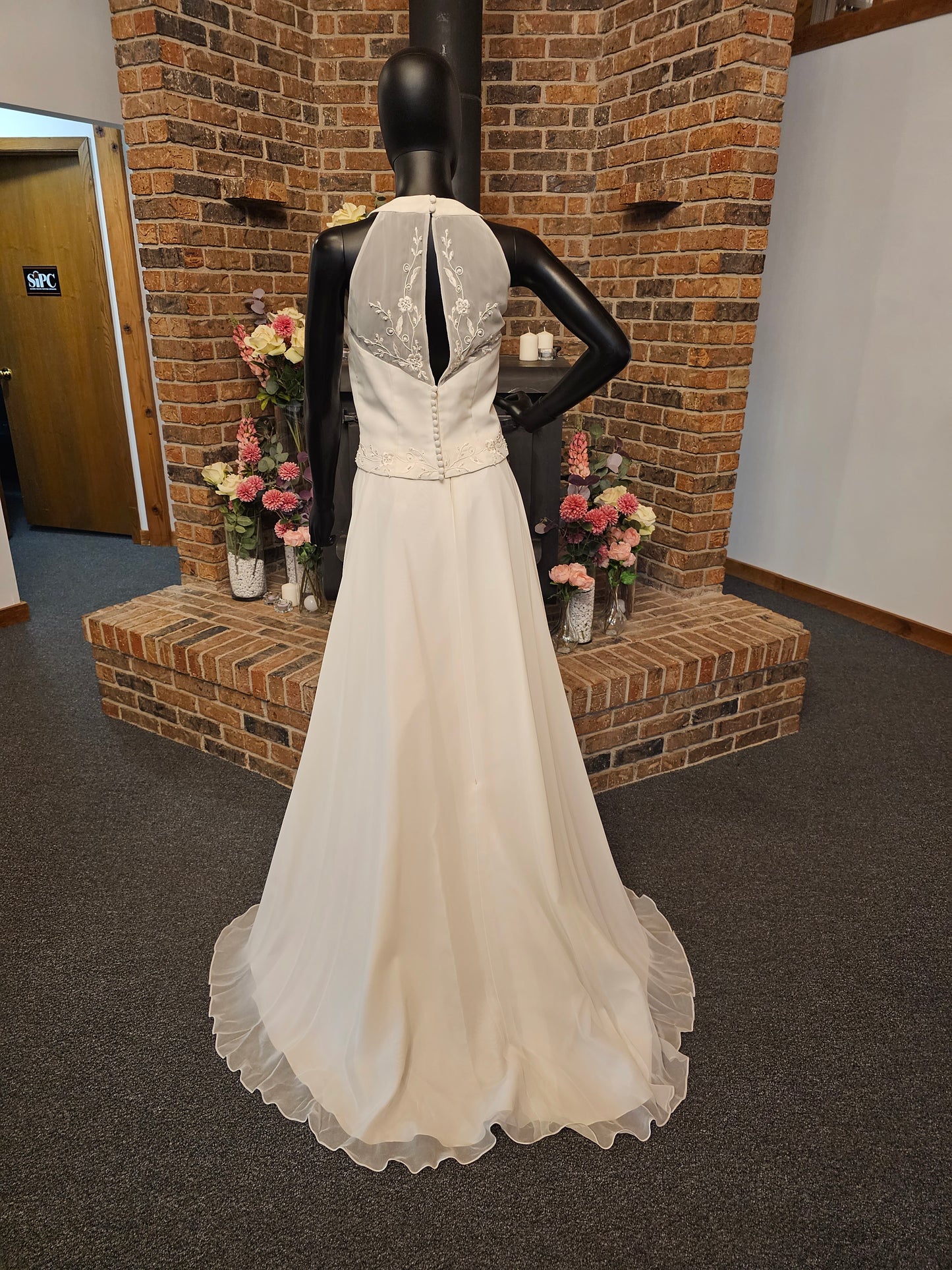 Ivory (2) Piece Wedding Gown