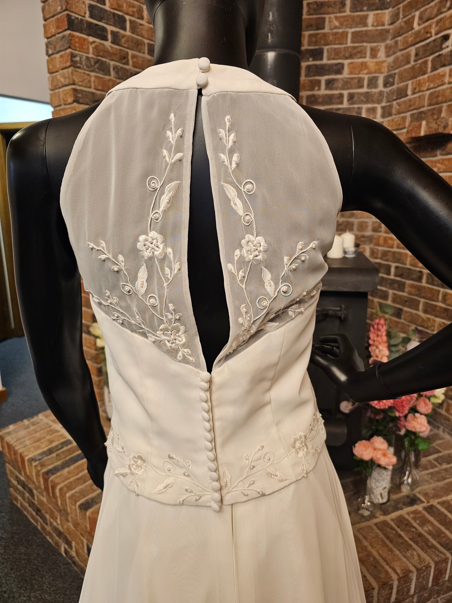 Ivory (2) Piece Wedding Gown