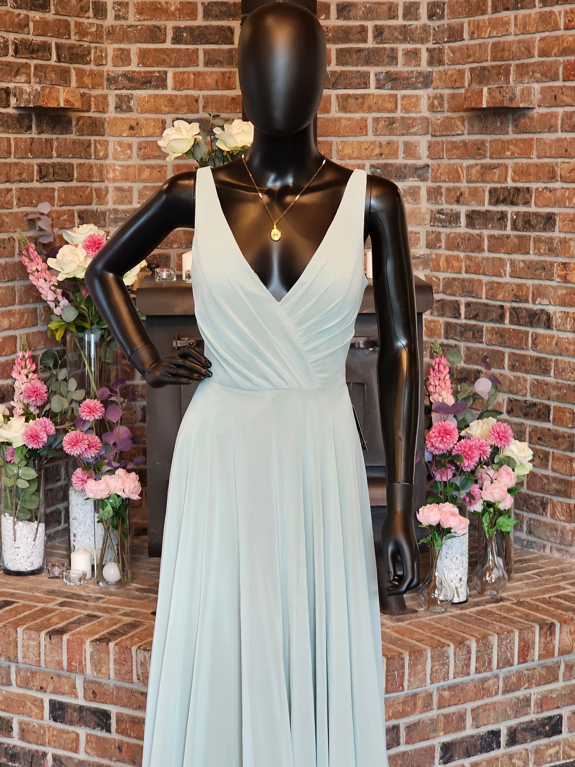 Jenny Yoo Sea Grass Chiffon Arabella Bridal Jenny Yoo Sea Grass Chiffon Arabella Bridal