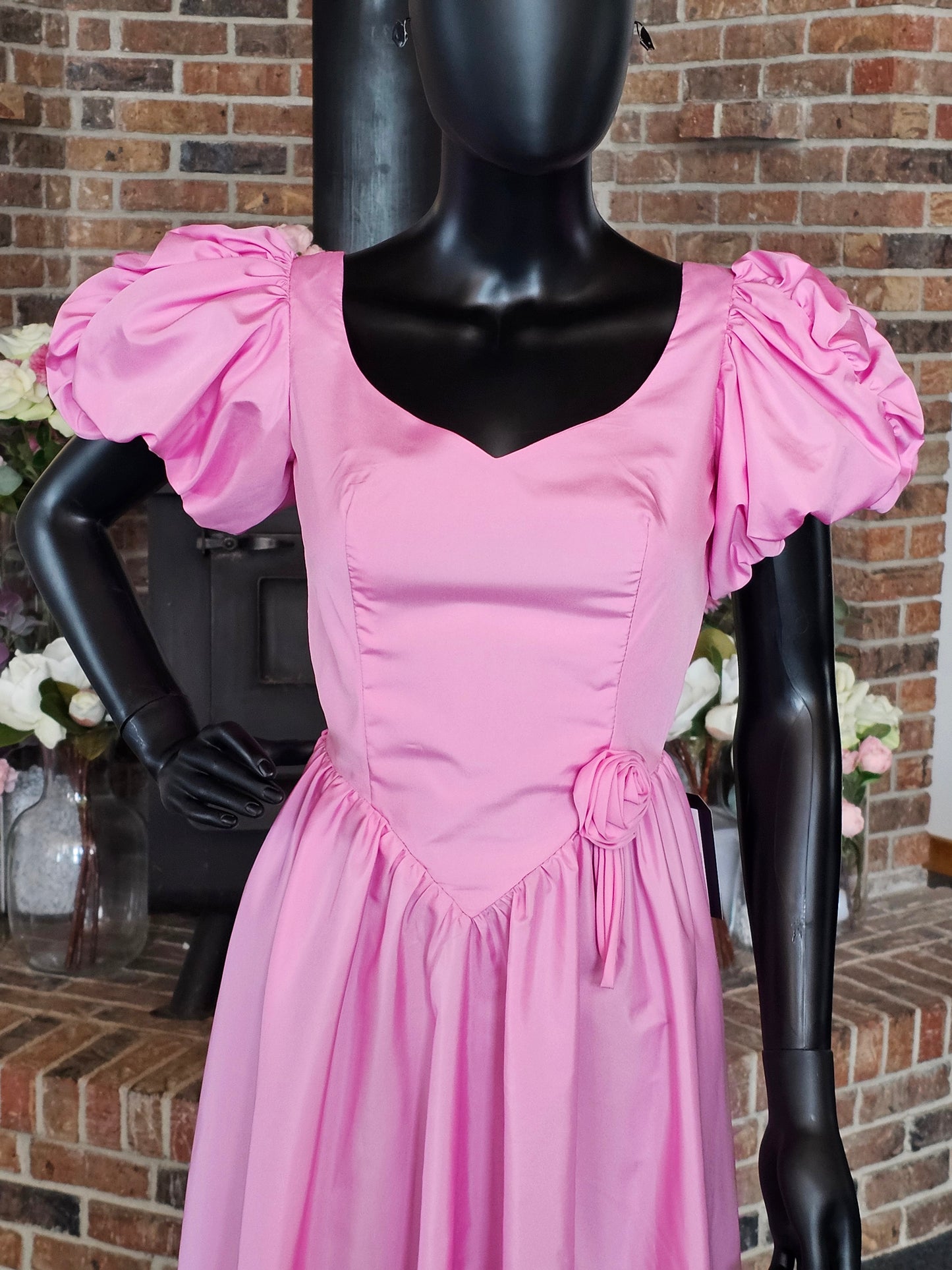 Vintage Bubblegum Pink Antebellum Waist