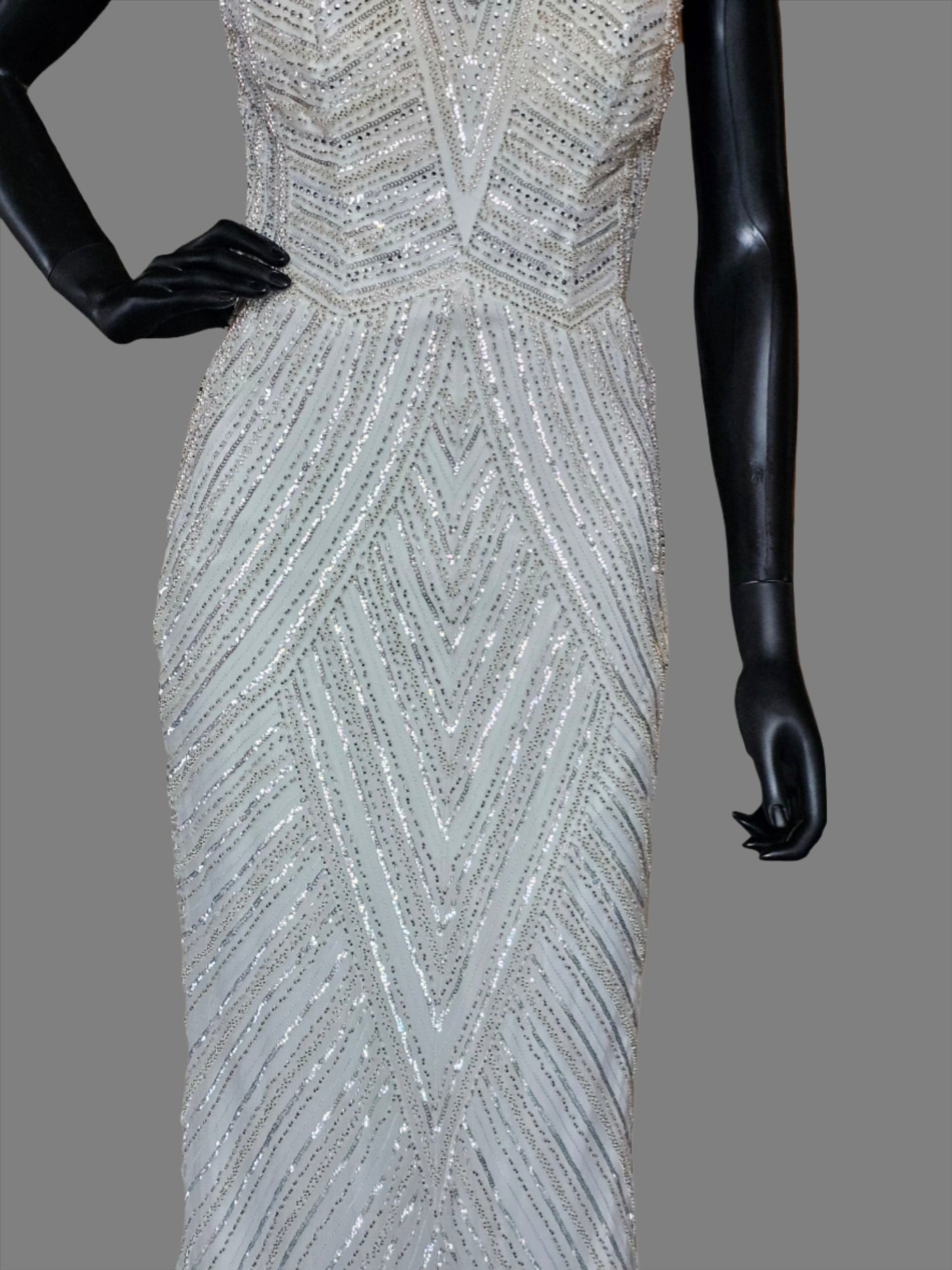 Ivory Nox Anabel Beaded Sheath Wedding Gown