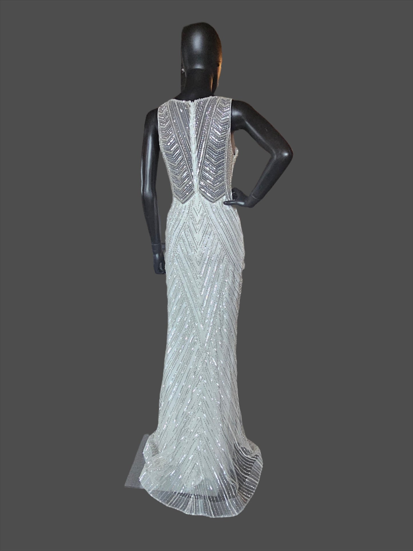 Ivory Nox Anabel Beaded Sheath Wedding Gown