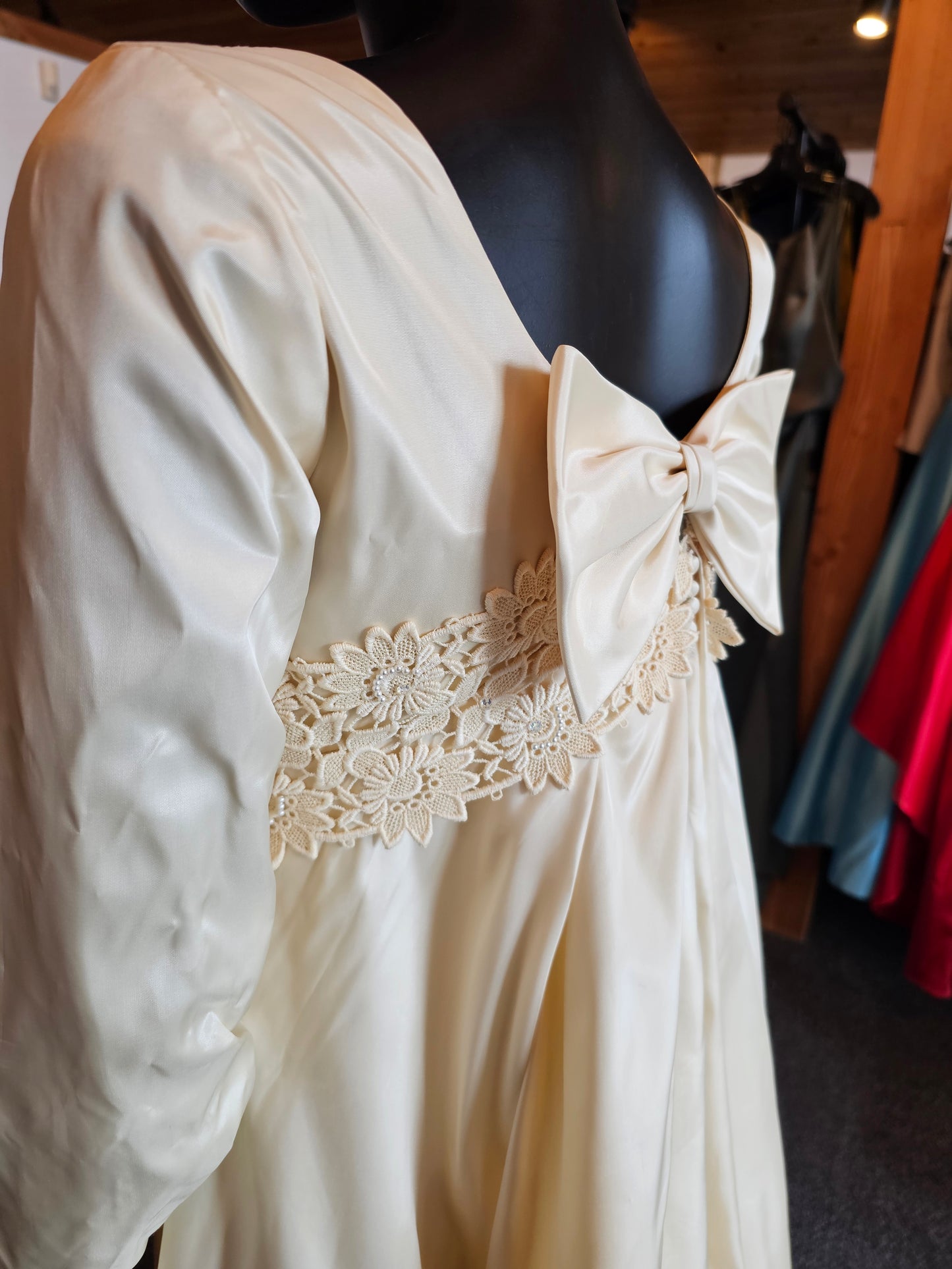 Vintage Taffeta Wedding Gown