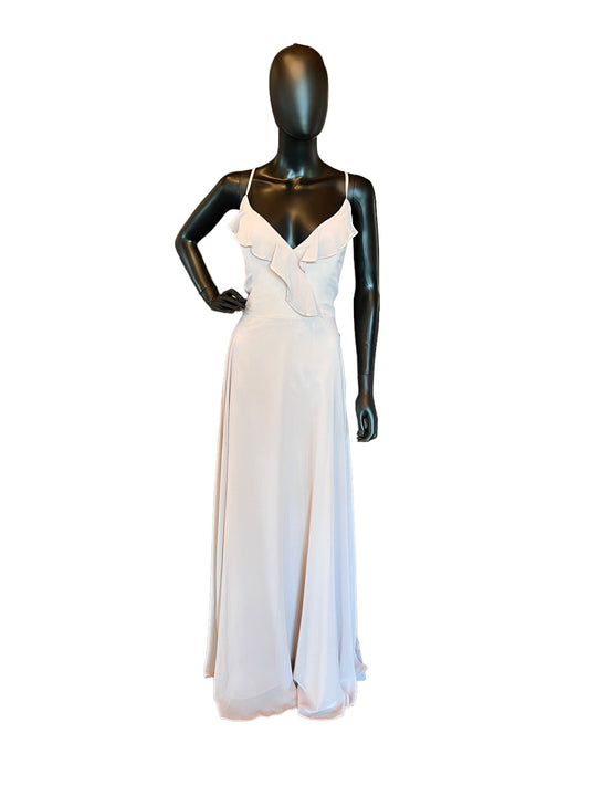 Hayley Paige Candlelight Chiffon Maxi Formal Dress