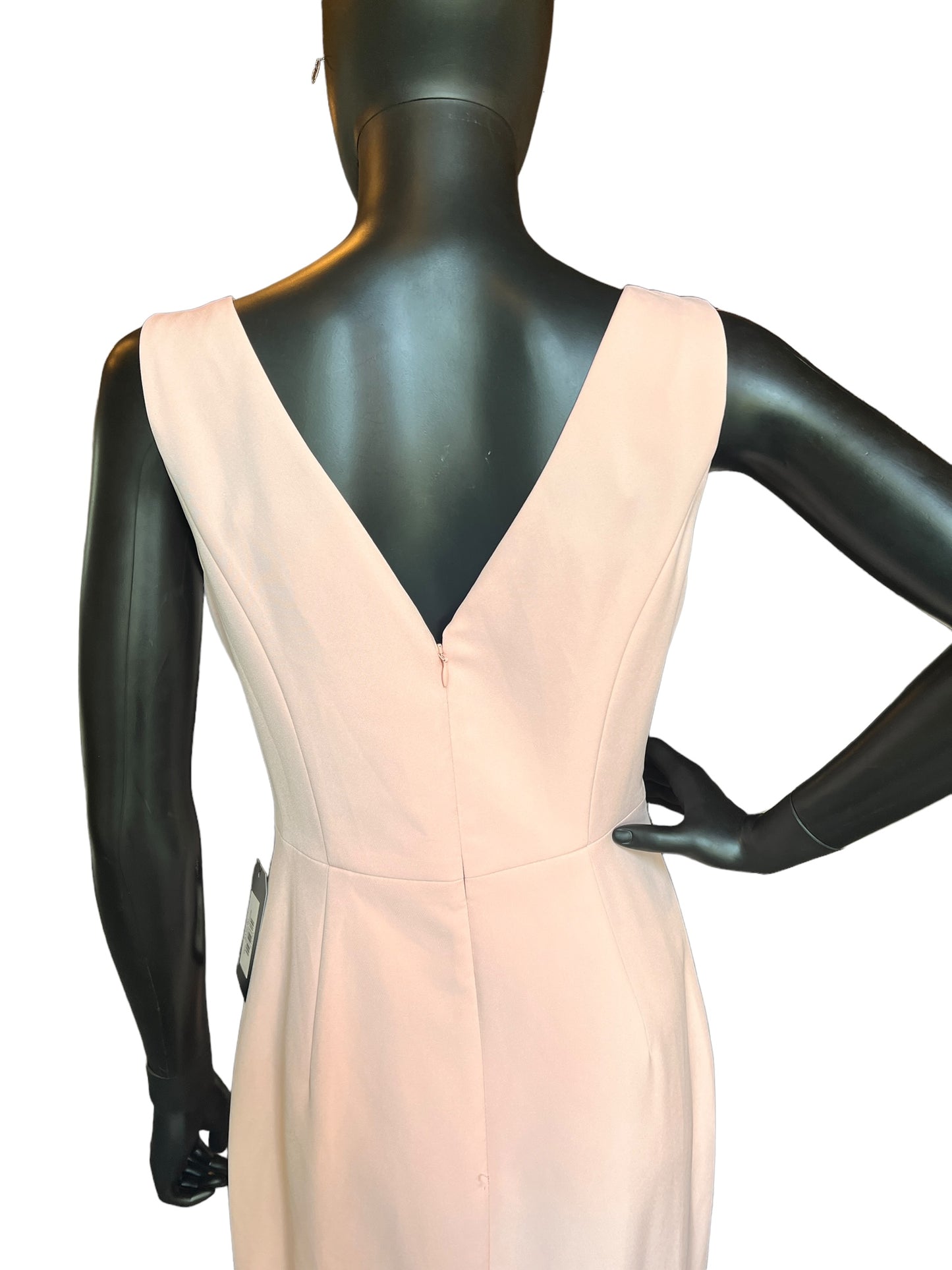 Pink Ruched Sheath Dress