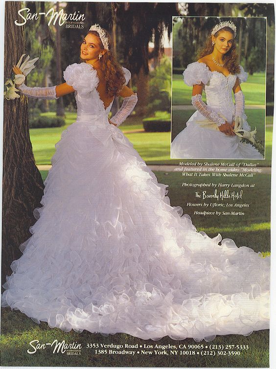 Vintage San Martin Cinderella Wedding Gown