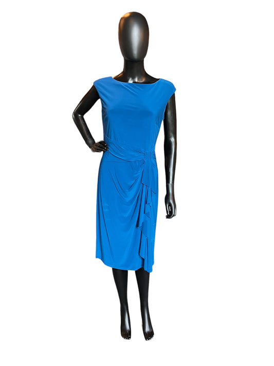 Teal Jersey Sheath Dress