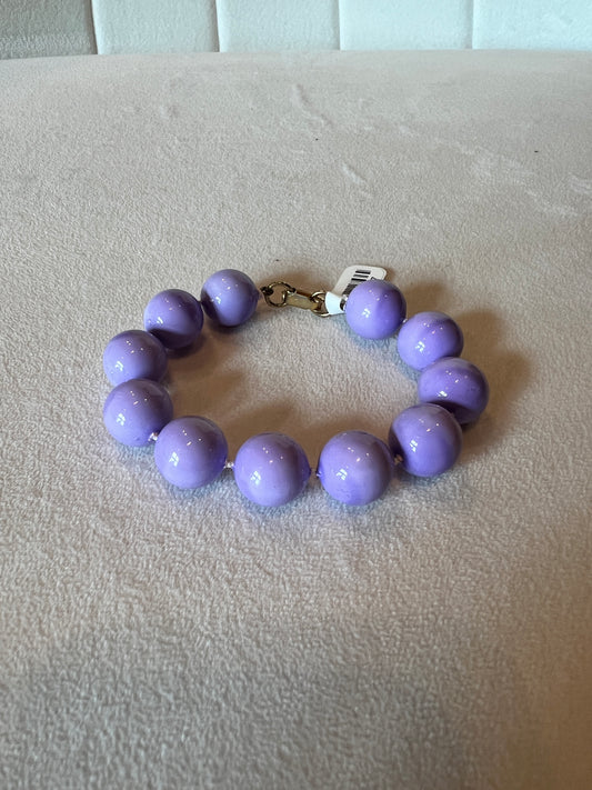 Vintage Lavender Bead Bracelet