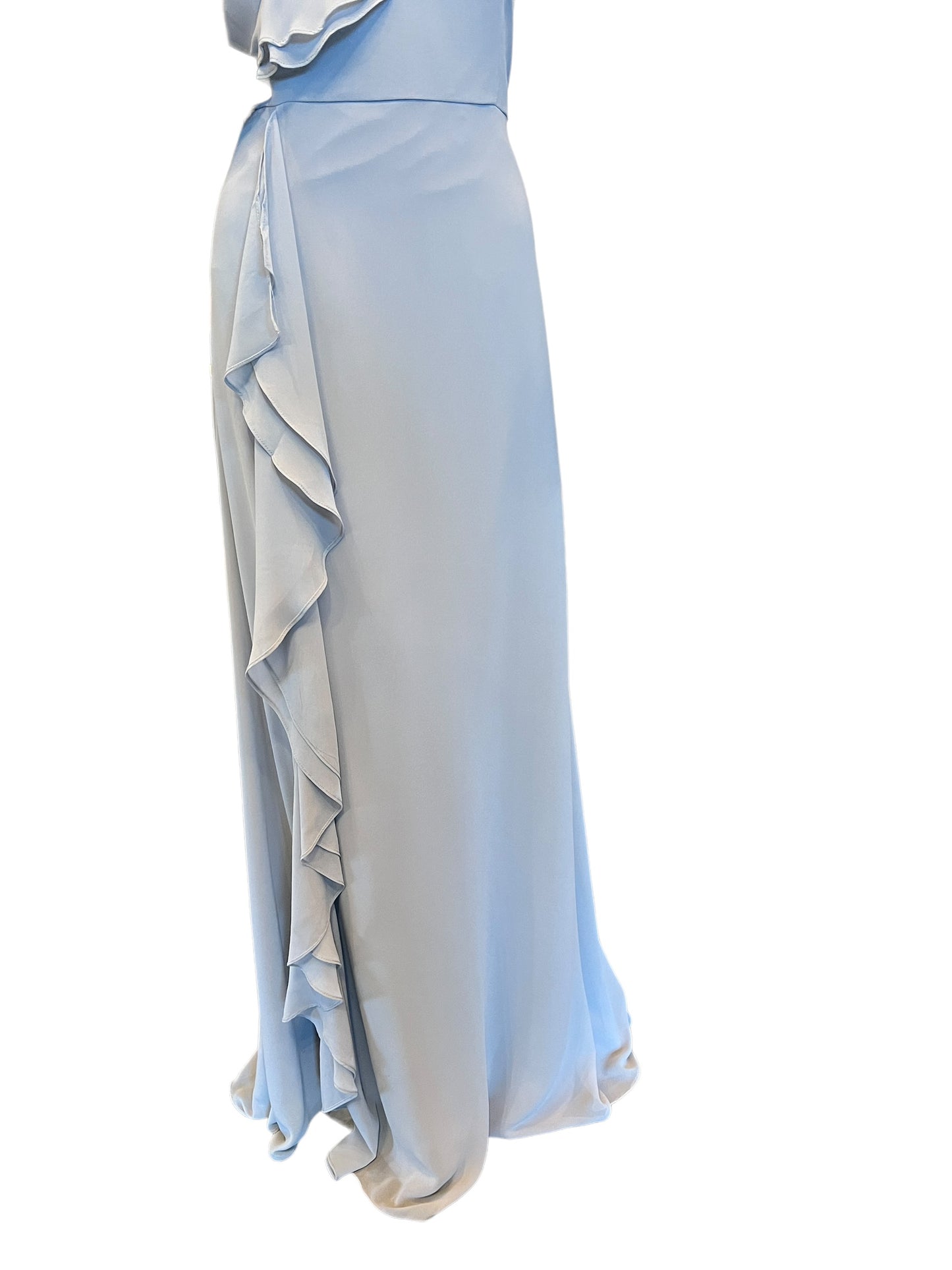 Ice Blue Chiffon - Hayley Paige - Maxi Formal Dress