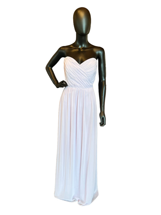 Hayley Paige Lavender Chiffon Maxi Formal Dress