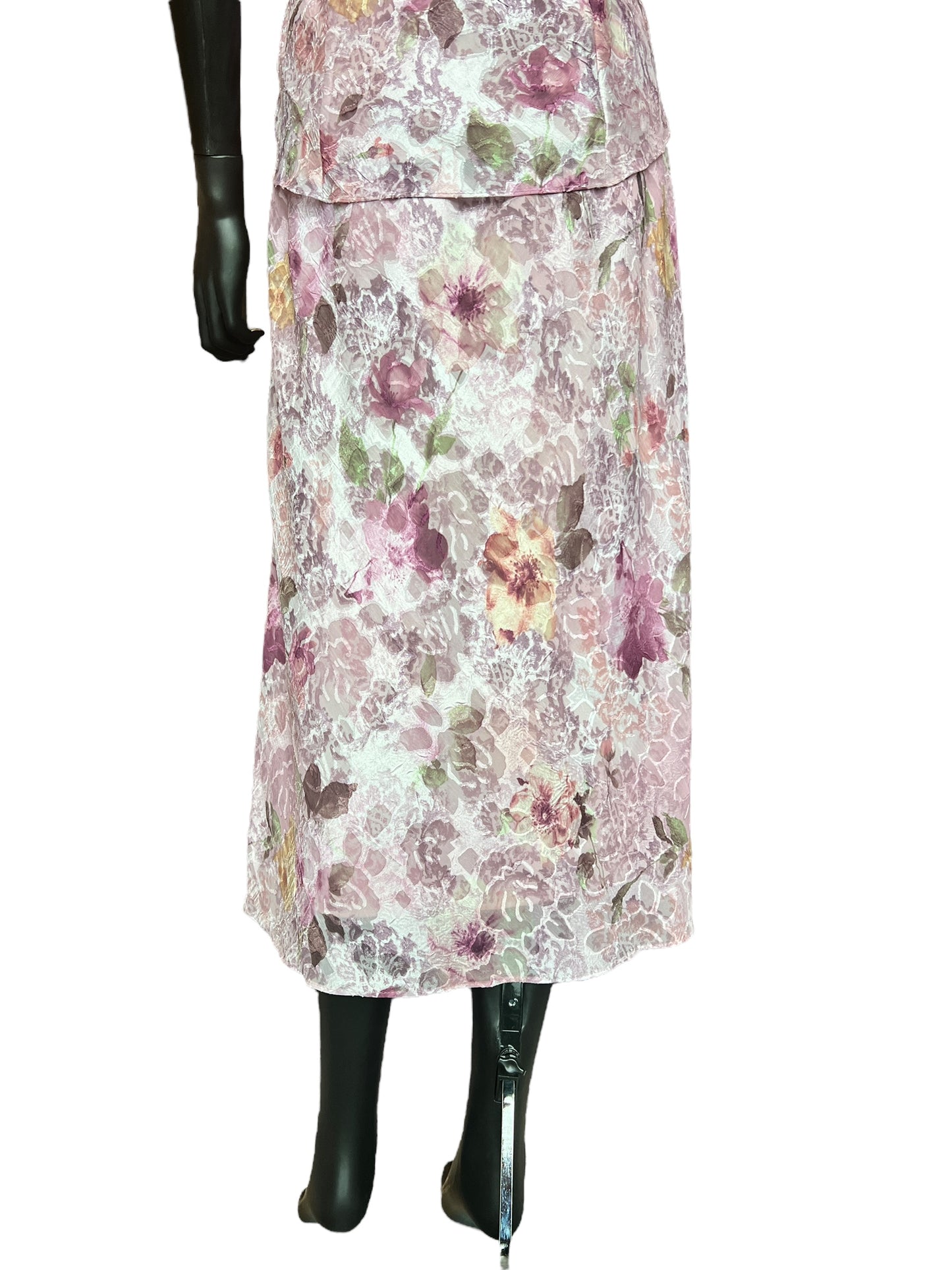 R & M Richard 2 Piece Rose Floral Dress