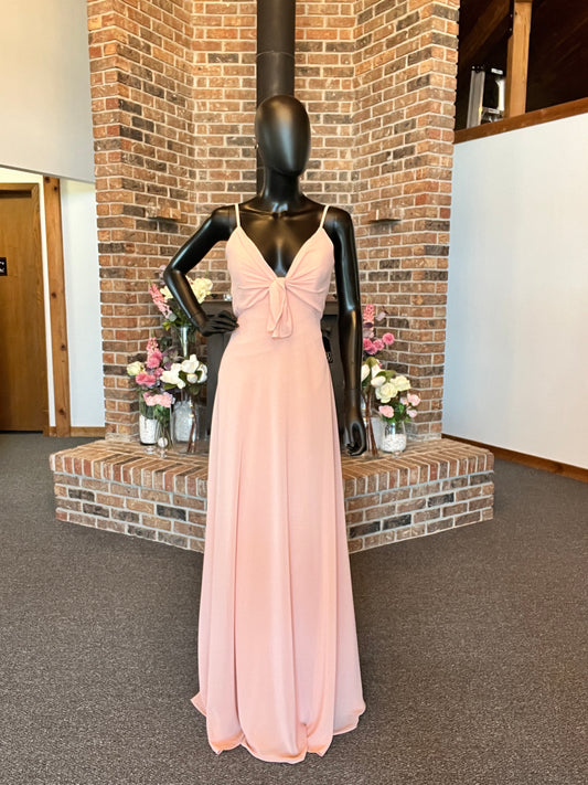 Peach Chiffon Formal Dress - Hayley Paige