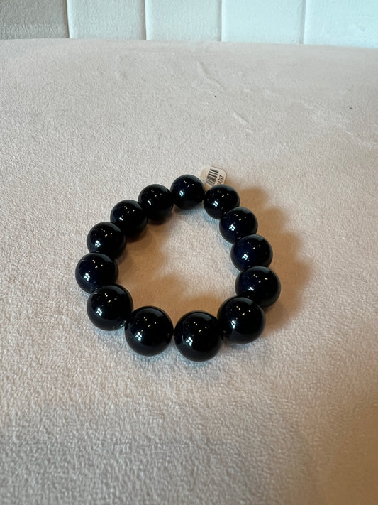 Vintage Black Bead Bracelet