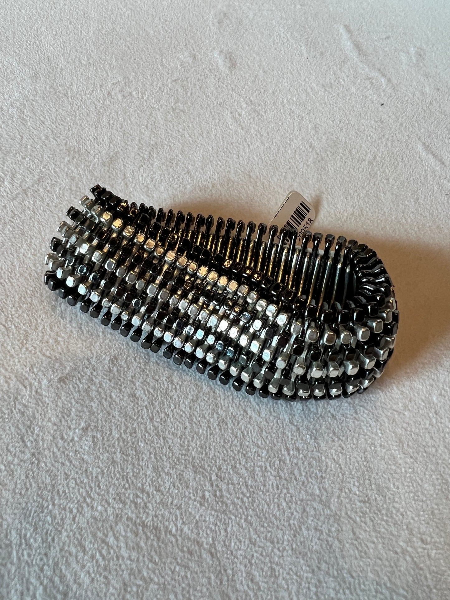 Black/Silver Stretch Bracelet