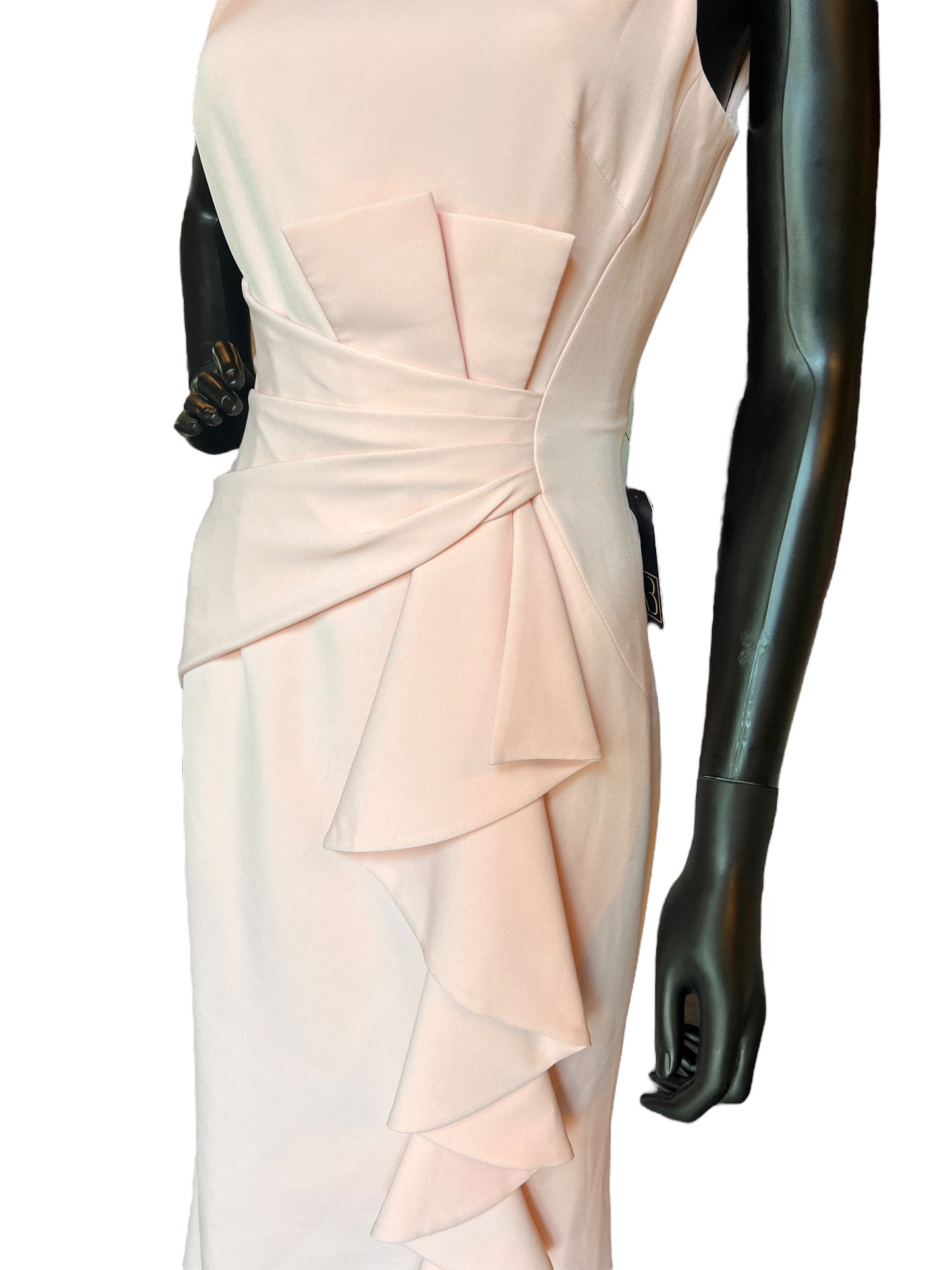 Pink Ruched Sheath Dress