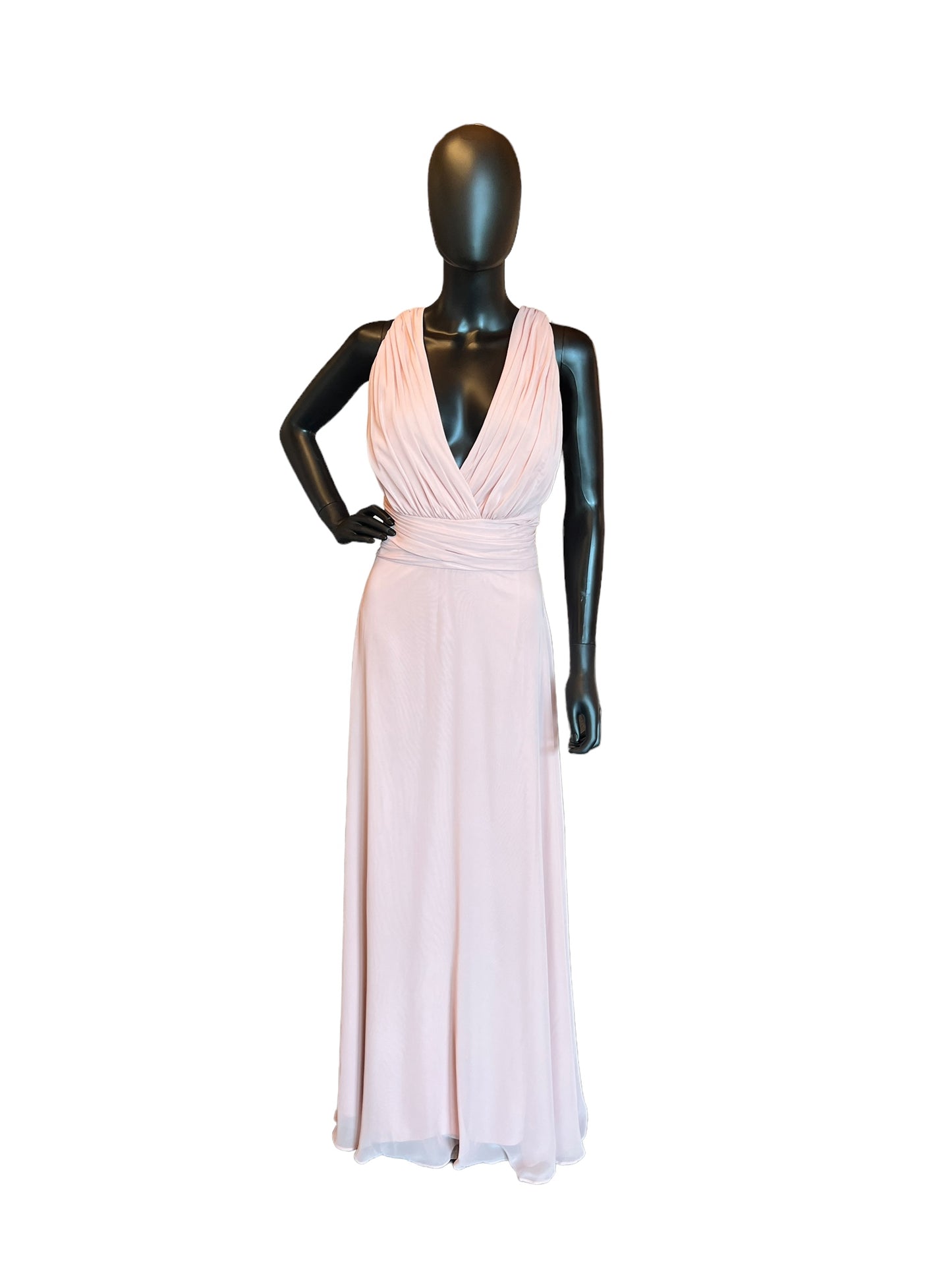 Bella Bridesmaid Chiffon V-Neck Formal Gown