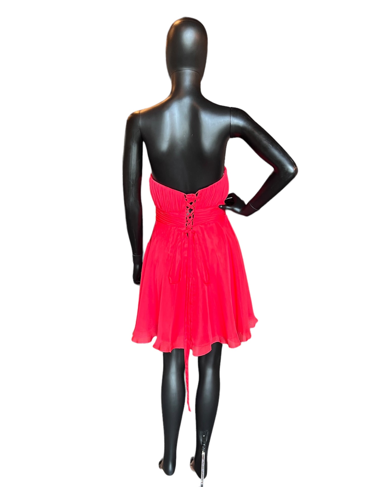 Alyce Paris Red Organza Sweetheart  Party Dress - NWT