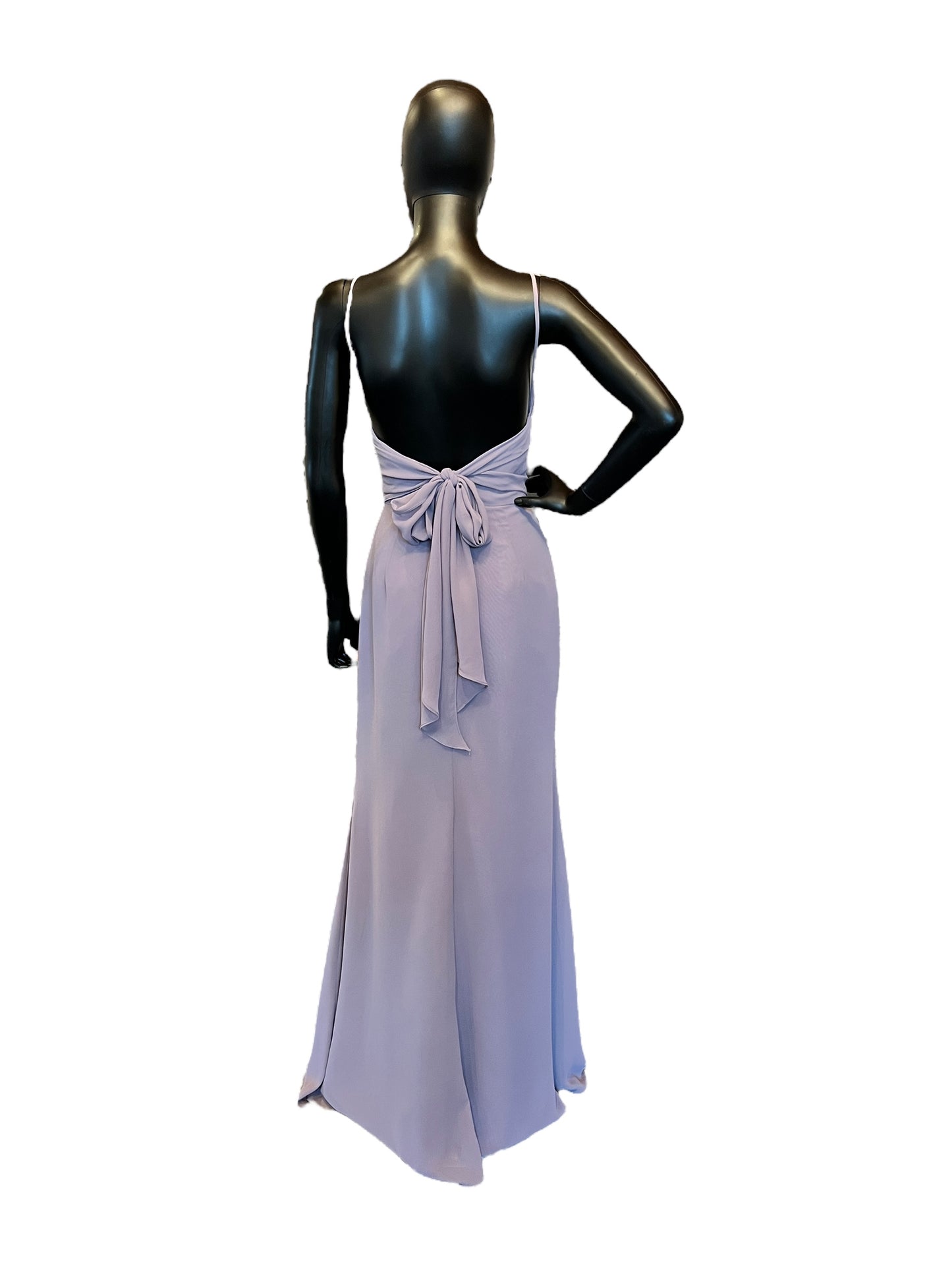 Hayley Paige Hydrangea Chiffon Maxi Formal Dress