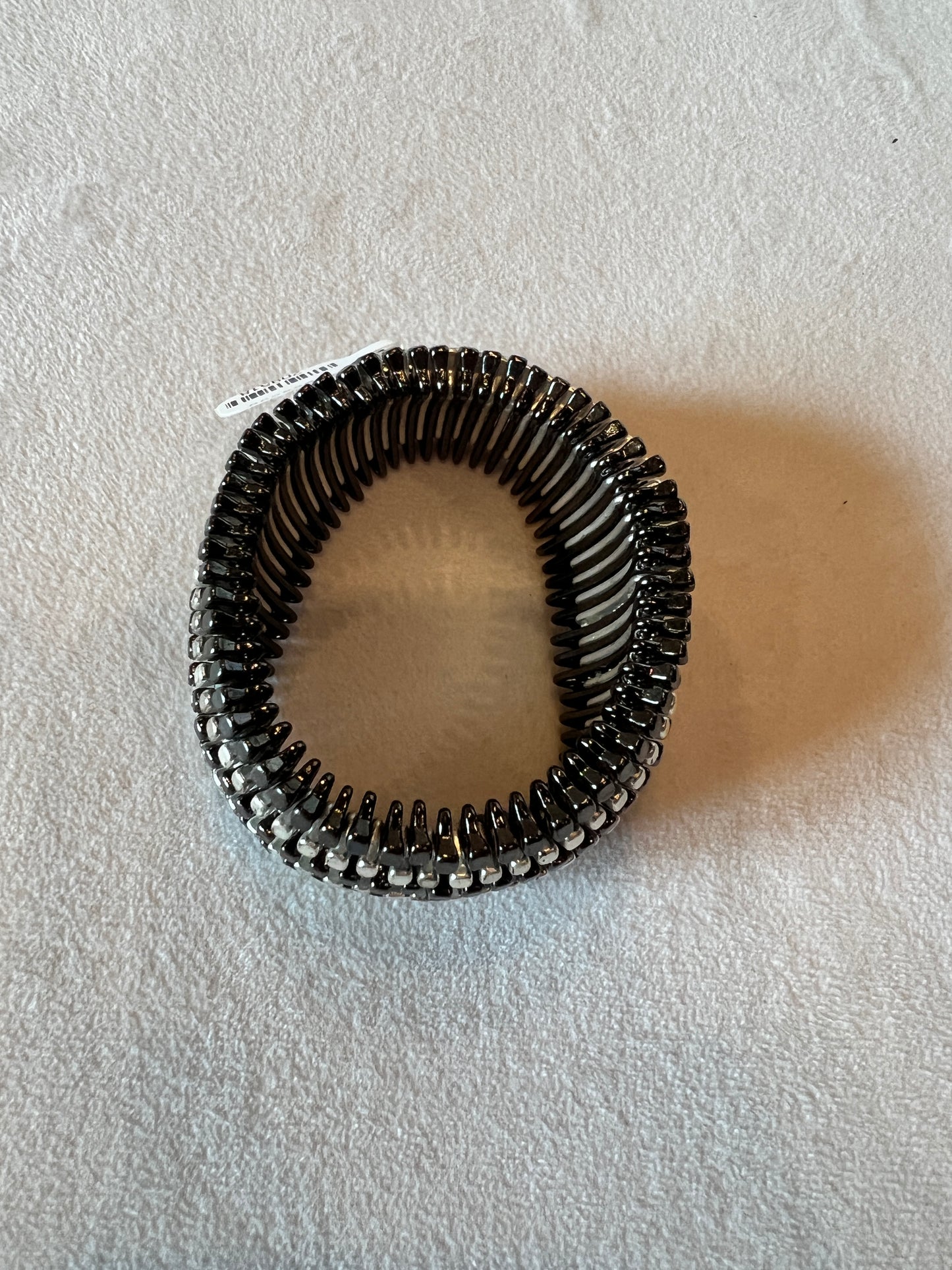 Black/Silver Stretch Bracelet