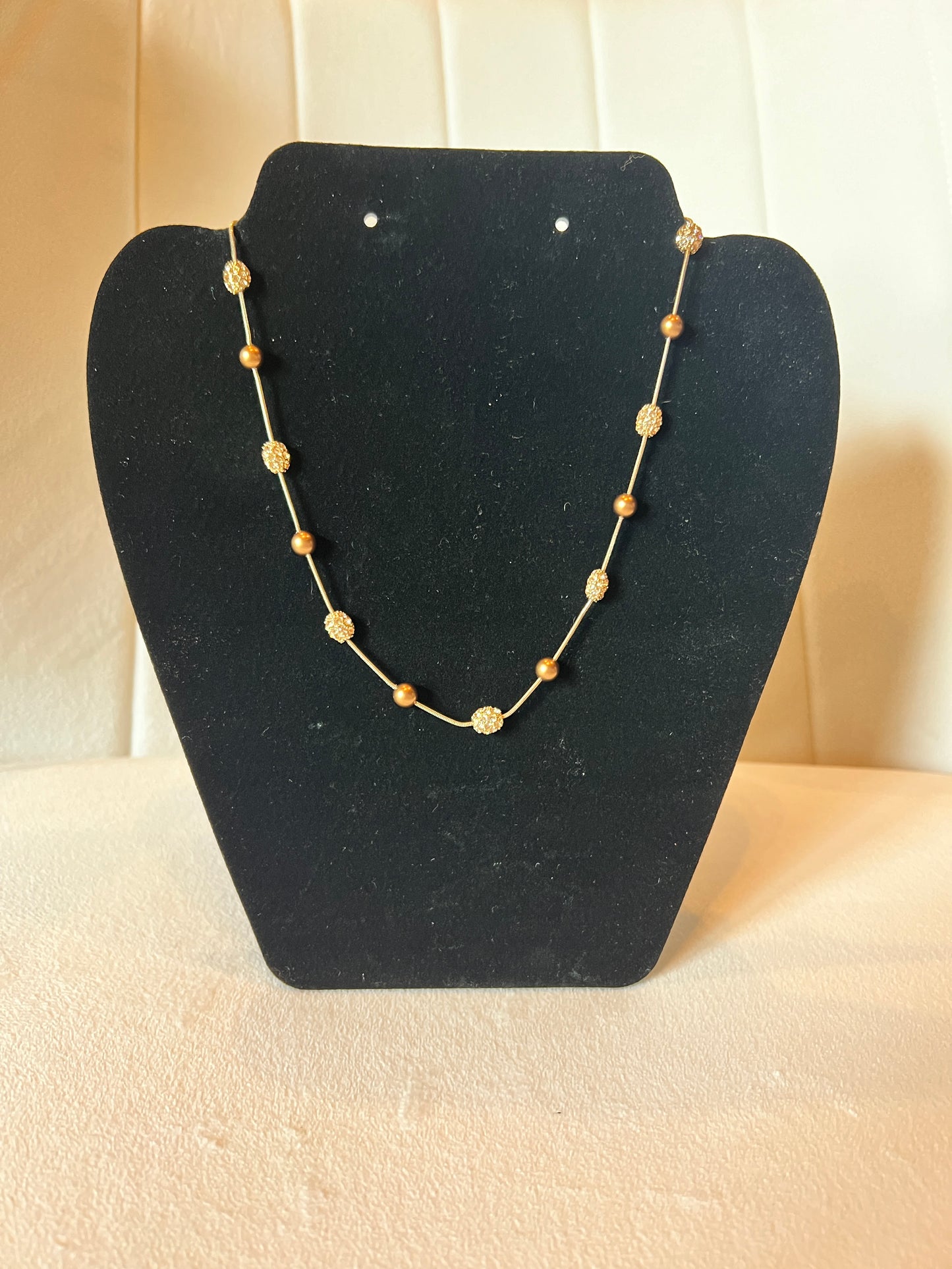 Gold Rondell Collar Necklace