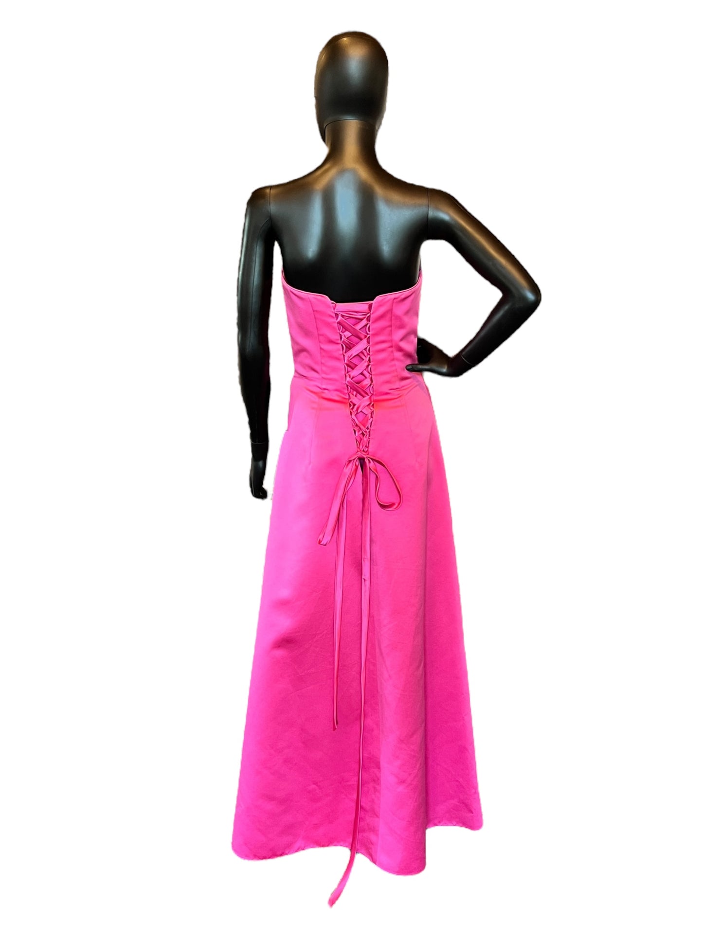 Pink Bridesmaid Corset Formal Dress – Arabella Bridal