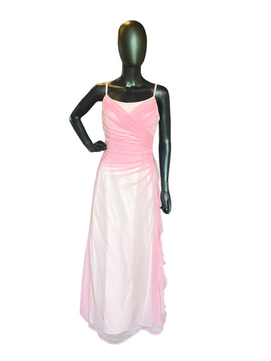 Light Pink Chiffon Side Ruched