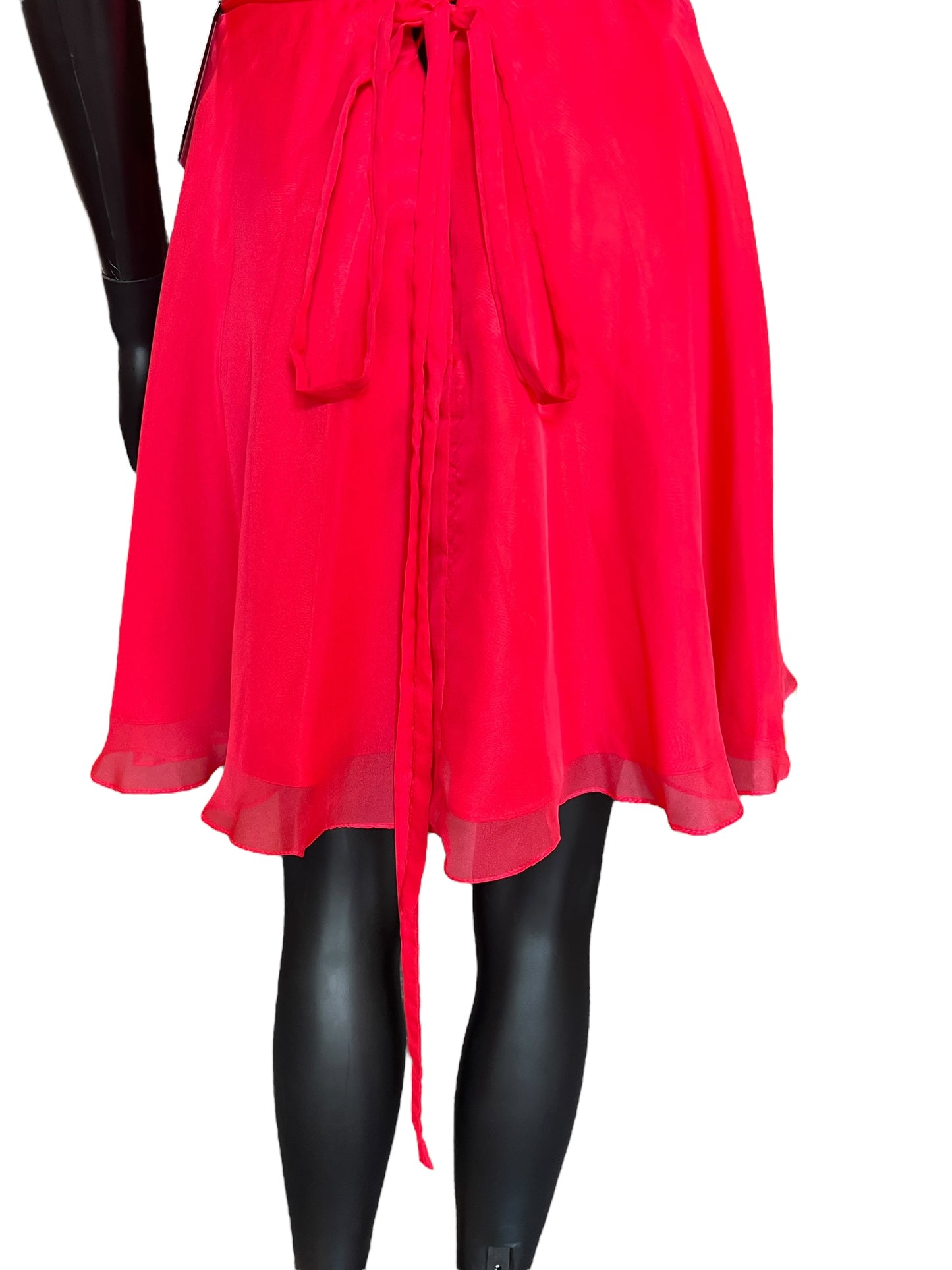 Alyce Paris Red Organza Sweetheart  Party Dress - NWT