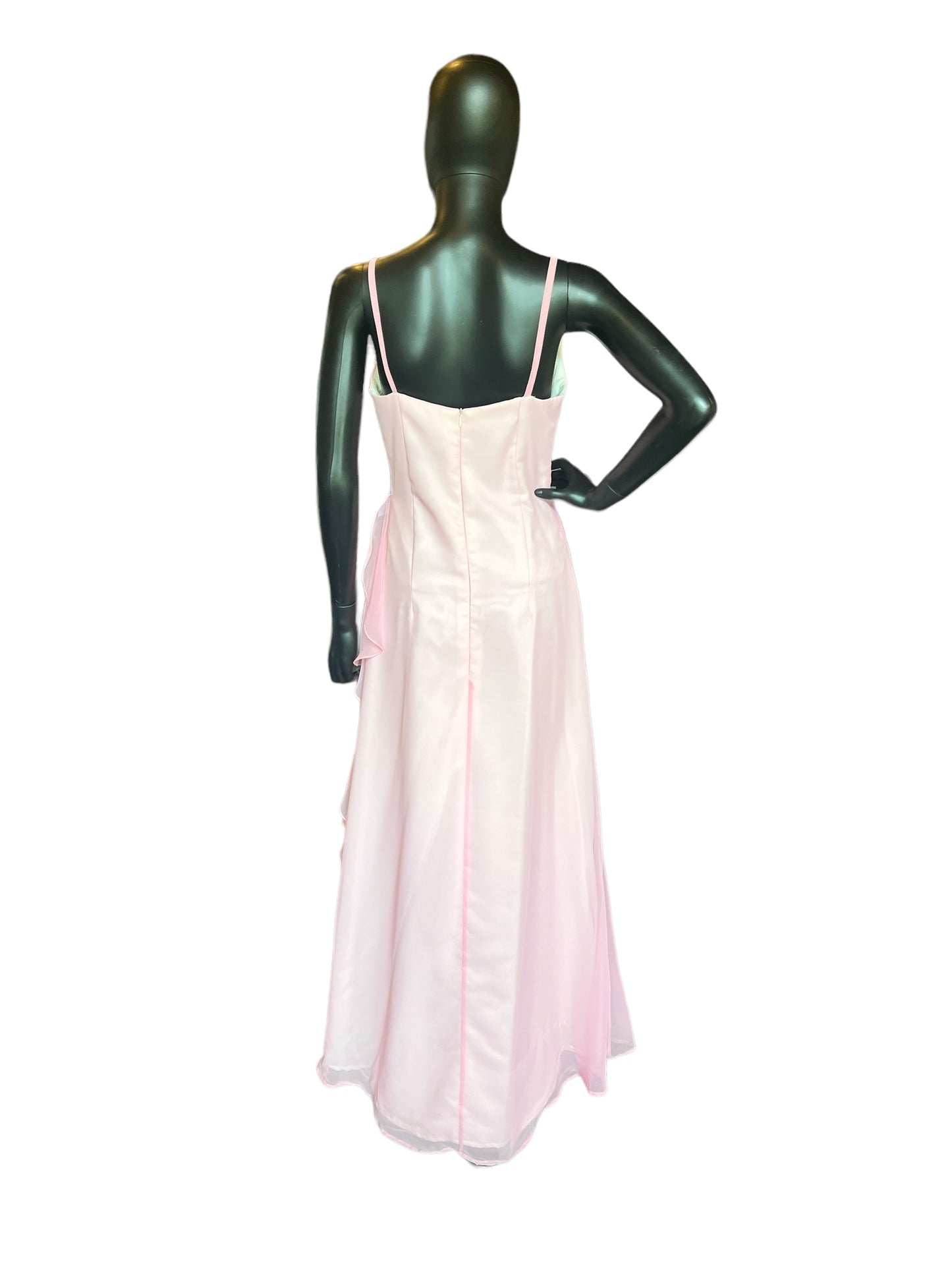 Light Pink Chiffon Side Ruched