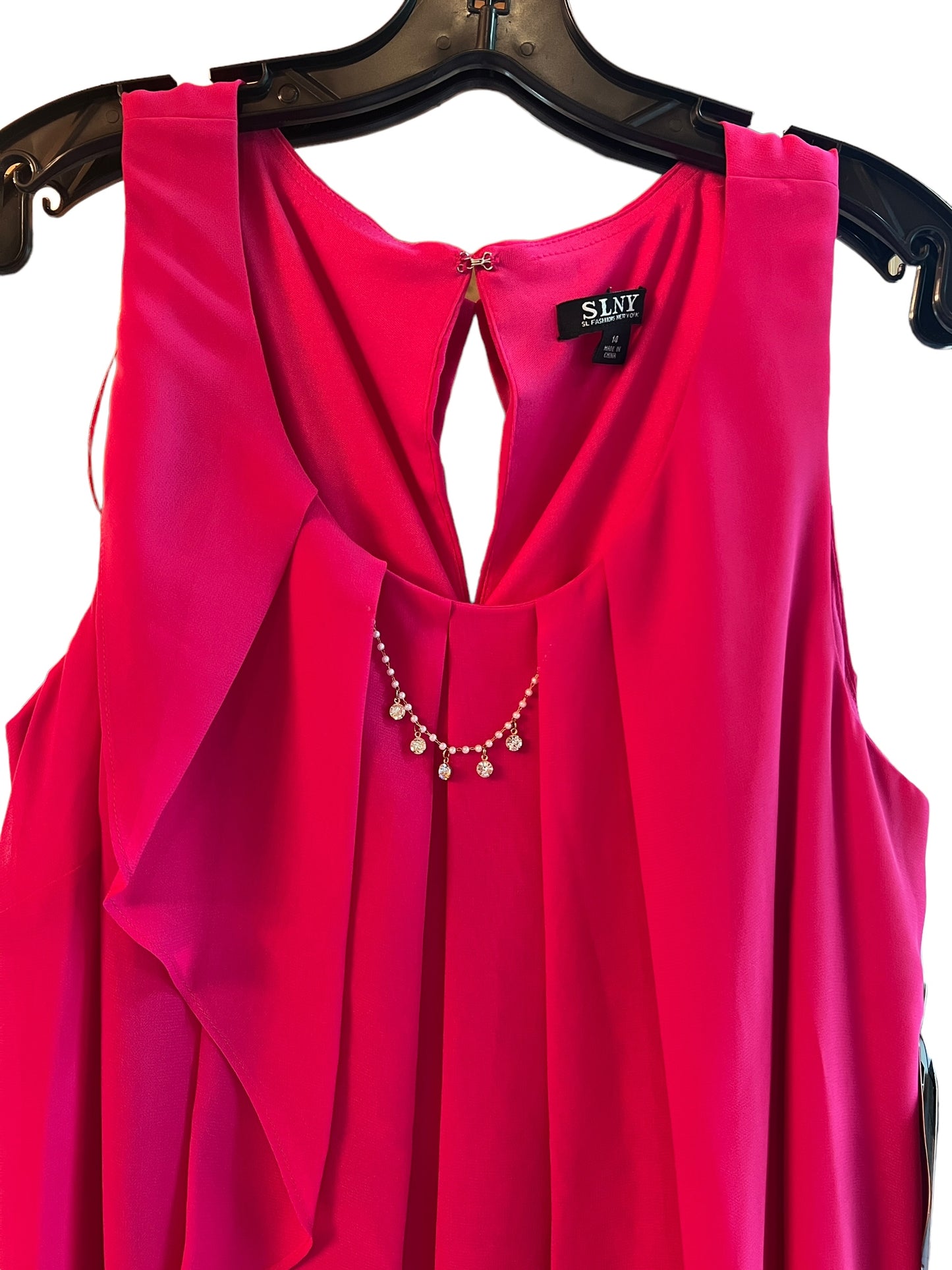 Fuchsia Chiffon Short Cocktail Dress / Party Dress