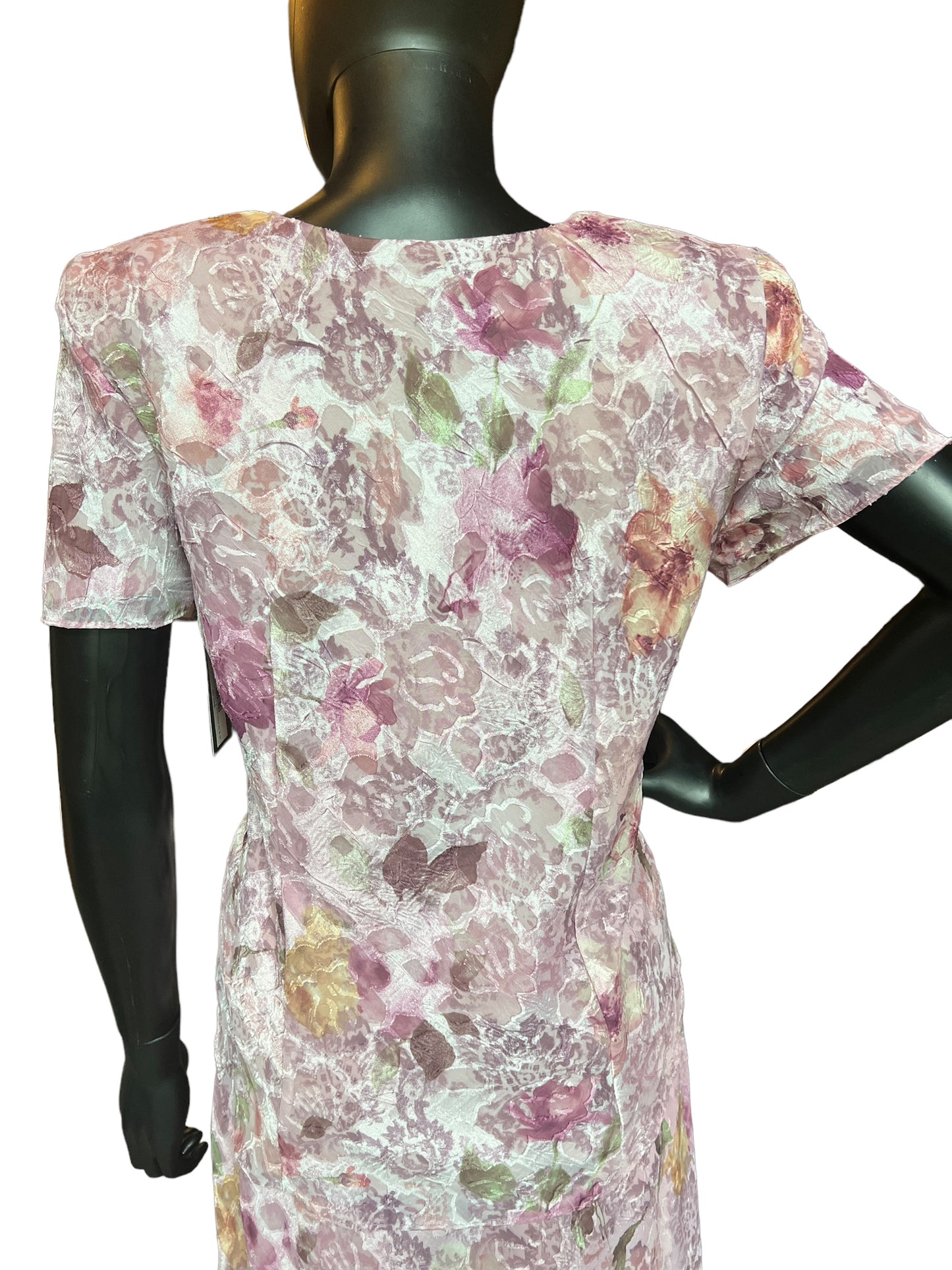 R & M Richard 2 Piece Rose Floral Dress