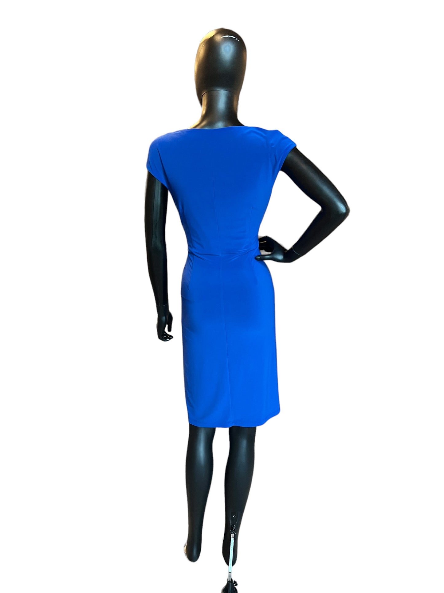 Royal Blue Stretch Jersey Cocktail Dress