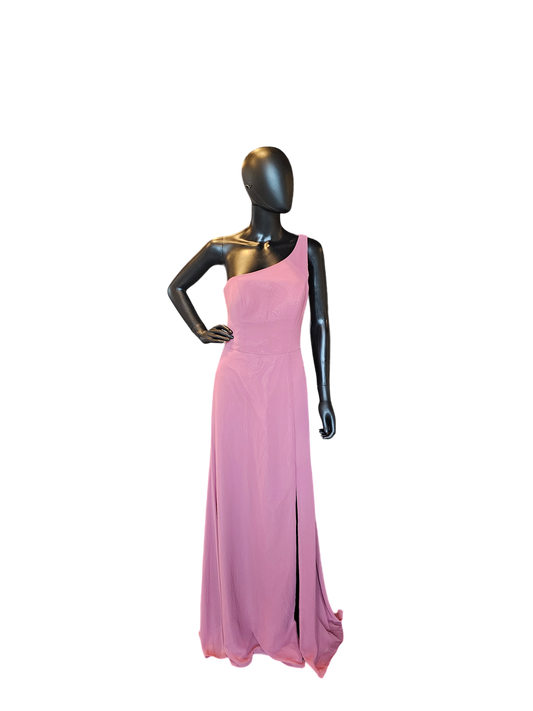 Dusty Rose - Hayley Paige - Bridesmaid Full Length Formal Gown