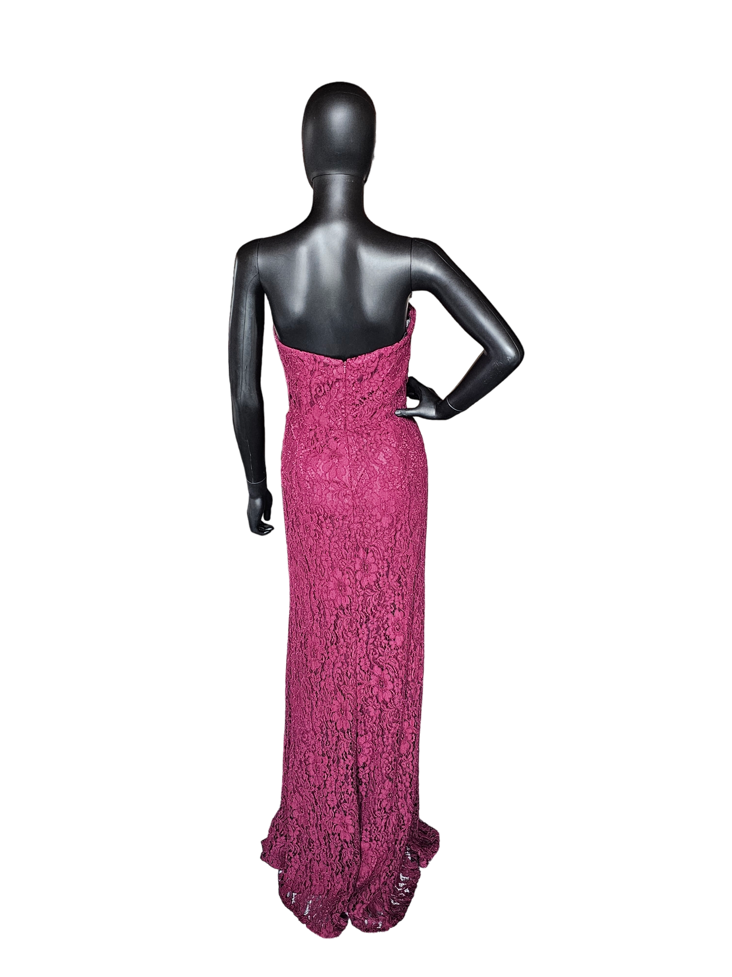 Hayley Paige Corded Lace Sangria - Bridesmaid Maxi Formal Dress