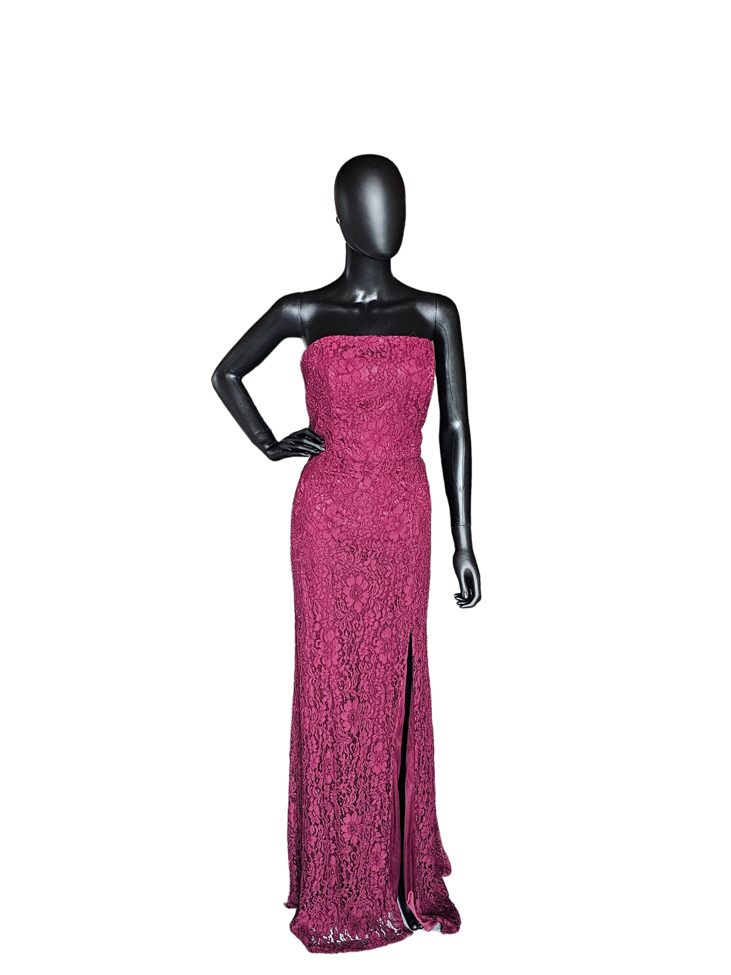 Hayley Paige Corded Lace Sangria - Bridesmaid Maxi Formal Dress