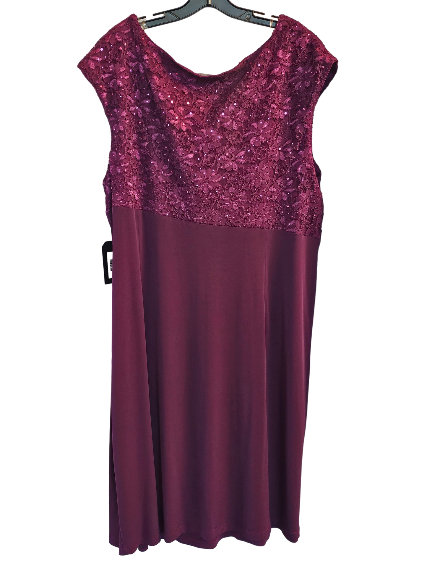 Fuchsia Side Sweep Cocktail Dress / Party Dress - Dress Barn Collection