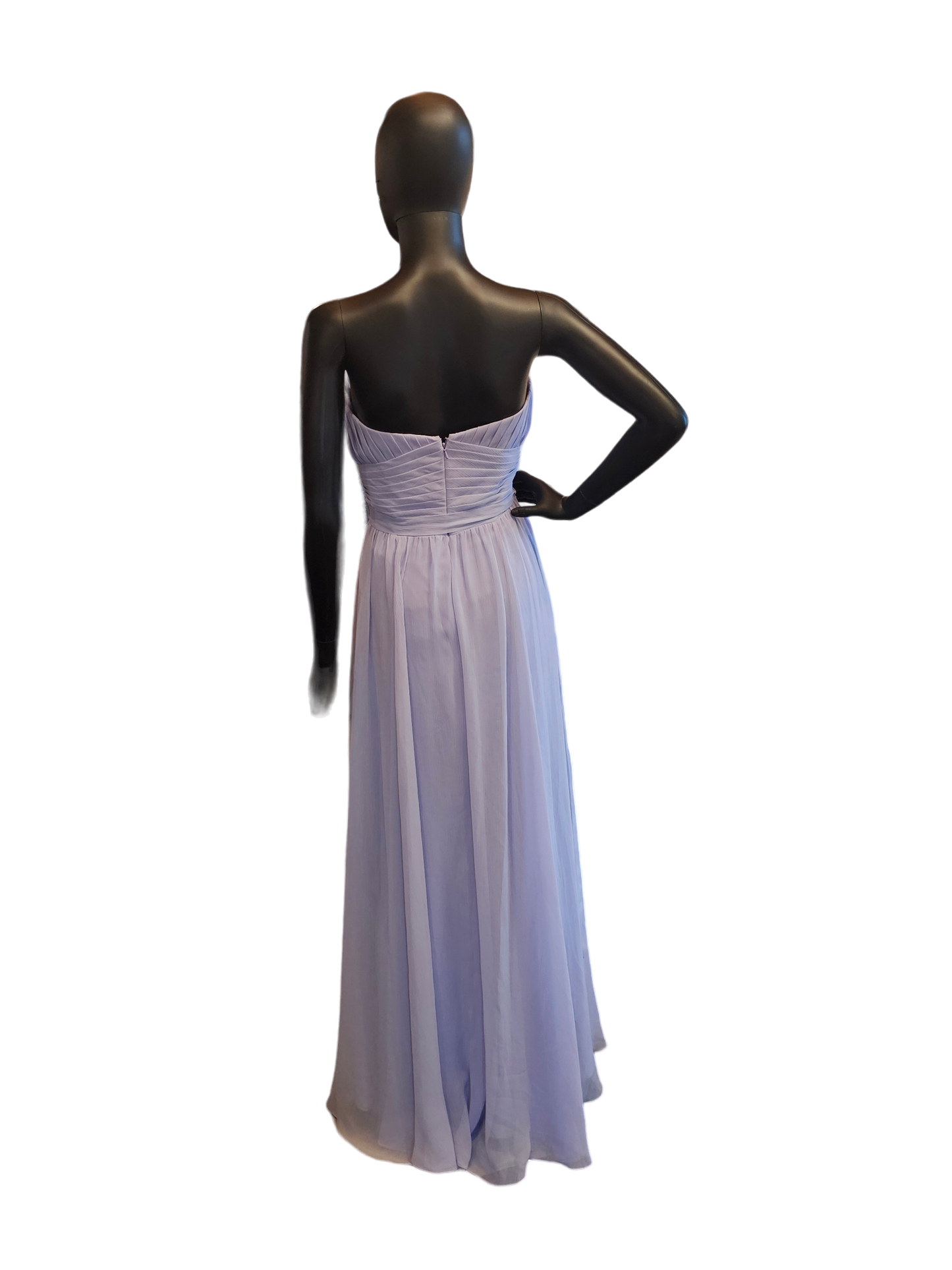 Lavender Crepe Chiffon Sweetheart