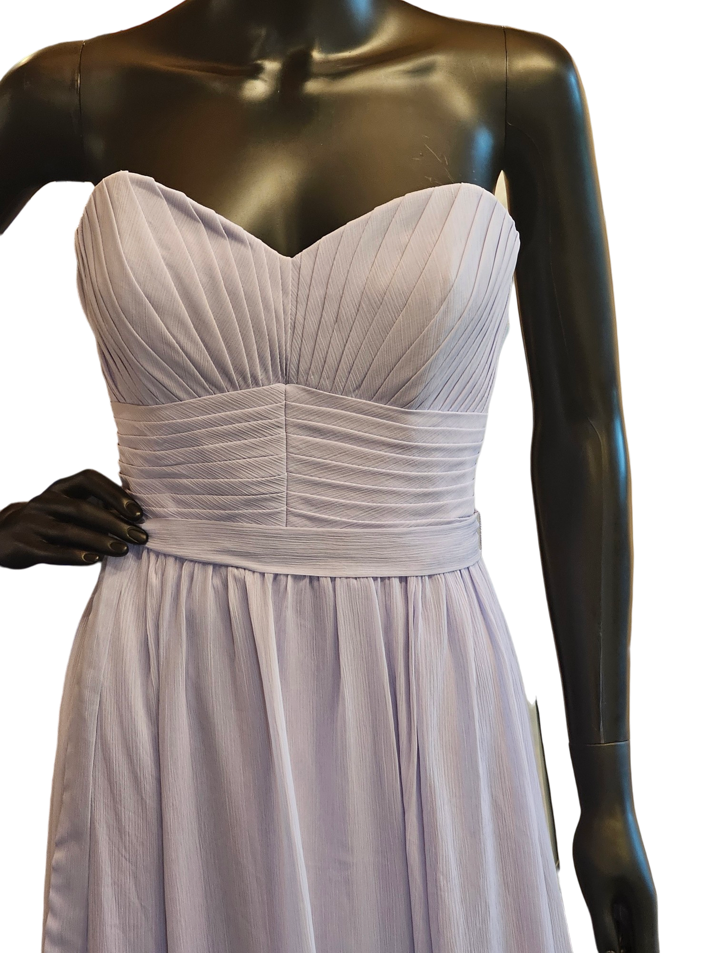 Lavender Crepe Chiffon Sweetheart