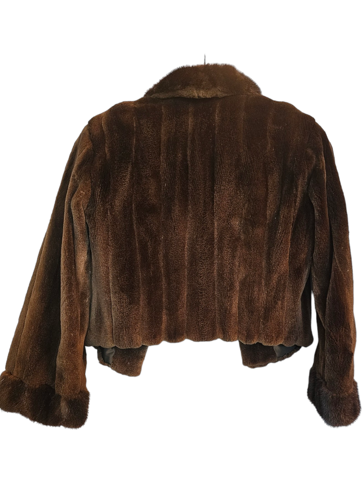 Vintage Cropped Fur Jacket