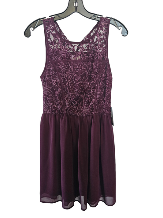 Burgundy Lace Child's Dress